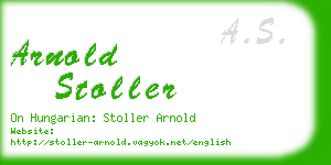 arnold stoller business card